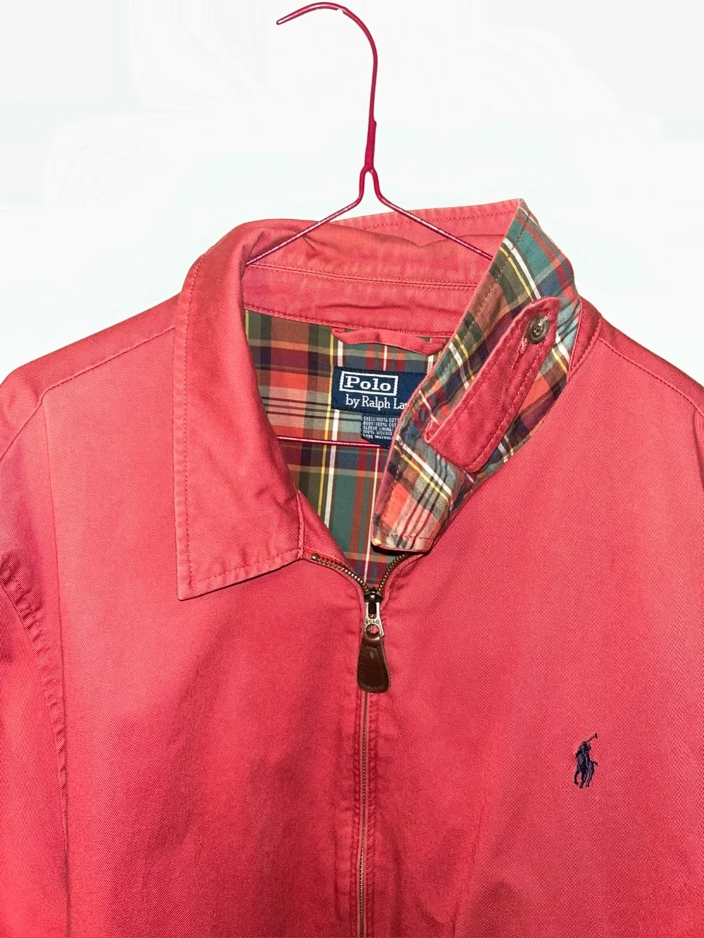 Vintage Polo Ralph Lauren Red Harrington Jacket Men’s XXL